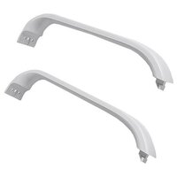 Ручка двери холодильника Bosch, Siemens, комплект 2 шт, (plastic white) 369542