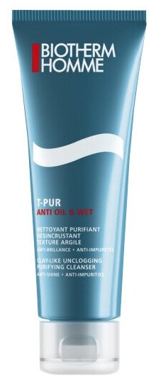 Biotherm Гель для умывания T-Pur Anti Oil & Wet Purifying Cleanser, 125 мл/125 г