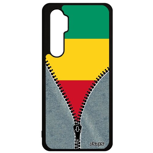 фото Чехол для телефонов xiaomi mi note 10 lite, "флаг гвинеи на молнии" страна патриот utaupia
