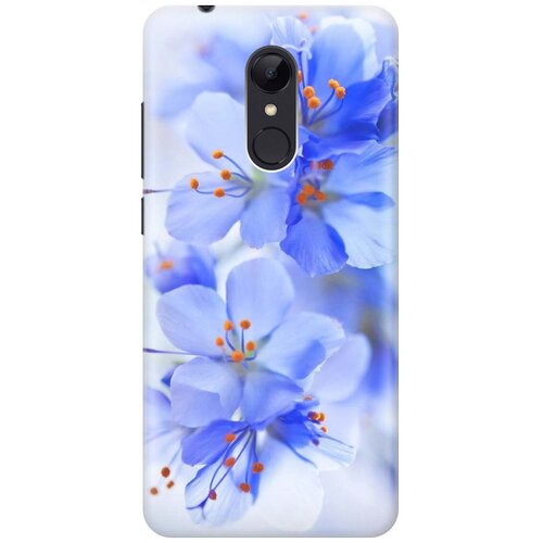фото Cиликоновый чехол на xiaomi redmi 5 / сяоми редми 5 с принтом "лазурные орхидеи" gosso
