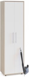 Шкаф для одежды с выдвижной штангой СШО-1, цвет дуб сонома/белый, ШхГхВ 60х43х209 см.