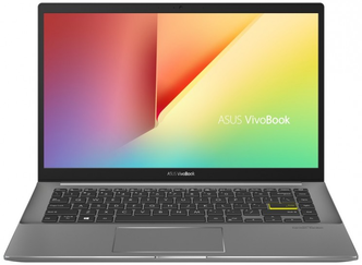 14" Ноутбук ASUS VivoBook S14 S433EA-AM341R (1920x1080, Intel Core i7 2.8 ГГц, RAM 16 ГБ, SSD 1024 ГБ, Win10 Pro), 90NB0RL4-M06400, Indie Black & Light Grey
