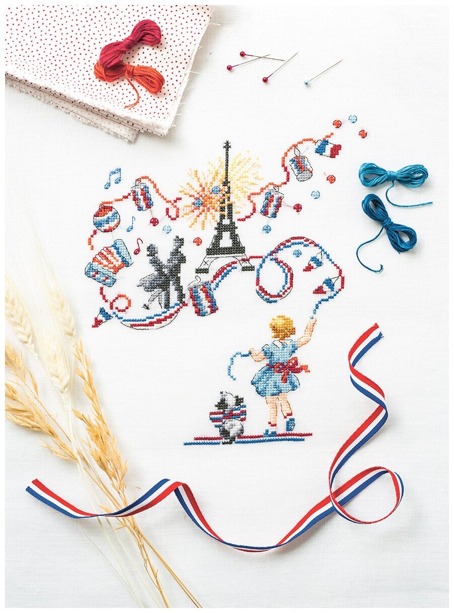 Французская вышивка крестом Праздники и традиции Франции 20 удивительных дизайнов Вероник Ажинер - фото №9