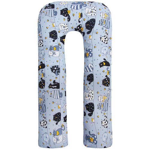 фото Подушка amarobaby amaro-40u котики желтый