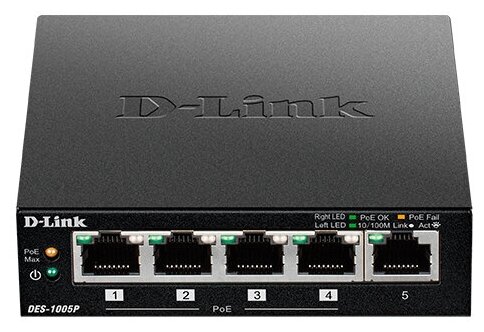 Коммутатор D-Link DES-1005P/B1