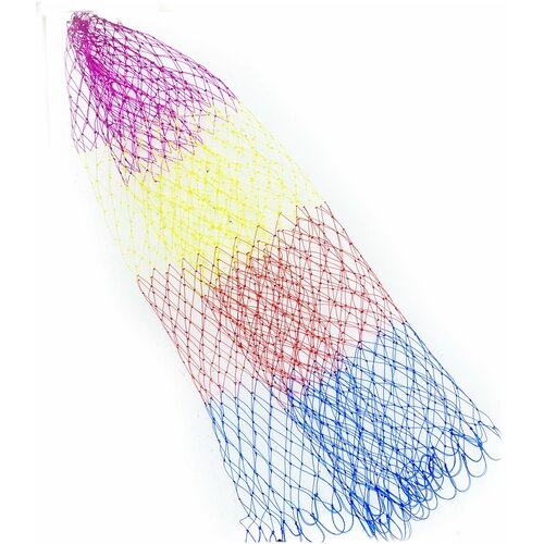 фото Сетка для подсачника рыболовного цвет радуга 50 см fish raid