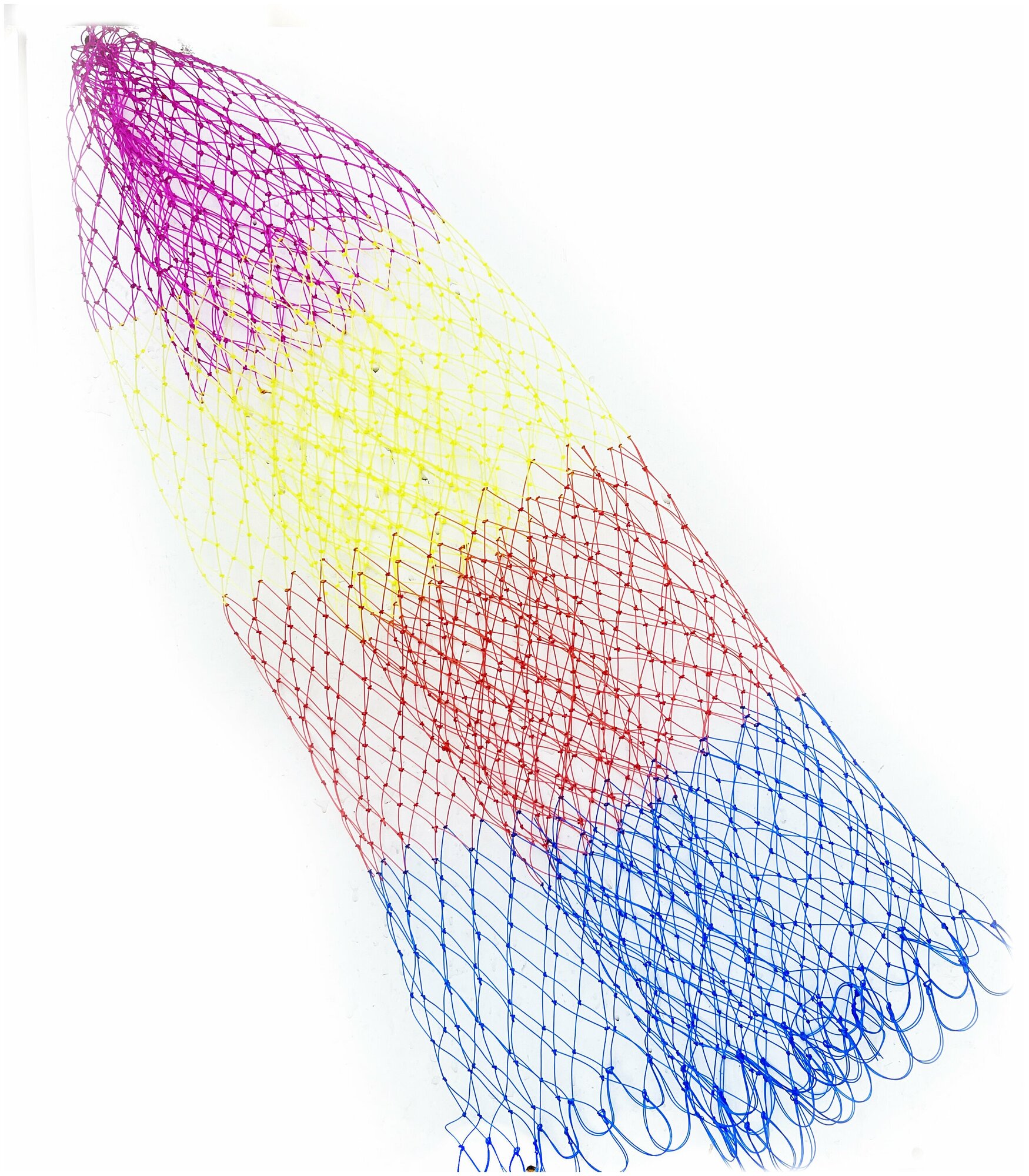 Сетка для сачка рыболовного цвет радуга 60