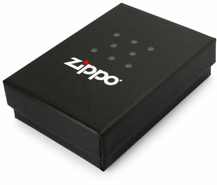 Зажигалка Zippo 200 бензиновая Name in flame Brushed Chrome - фотография № 4