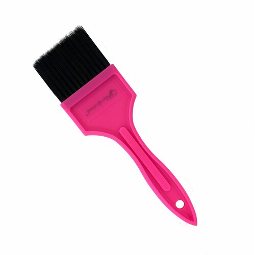 Gera Professional, Кисть черная щетина, цвет розовый gera professional щетка для фейдинга жесткая черная щетина