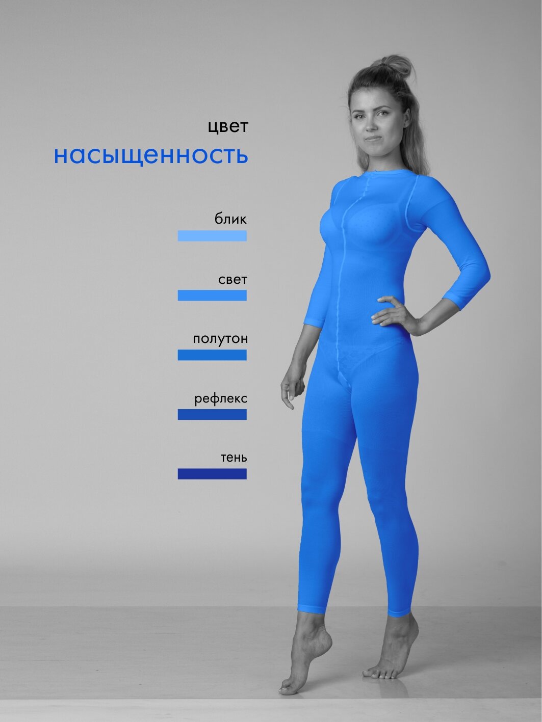 Набор: LPG костюм для LPG массажа, синий, размер XXXL, 54-60, 120 den LPG комбинезон лпж костюм - фотография № 5