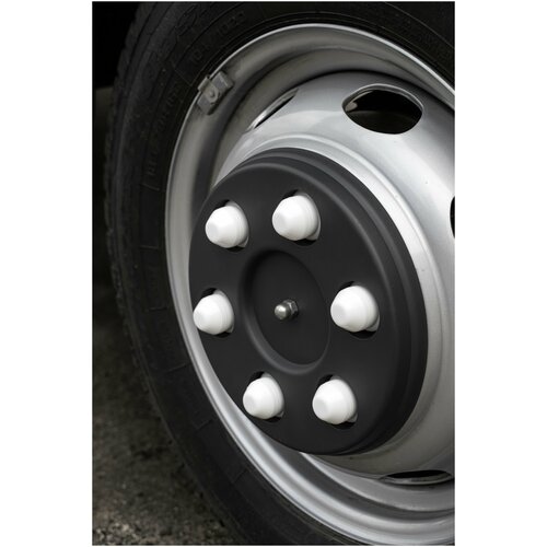 Колпачки на колёсные гайки для ам Газель 3302 пласт к-т 12шт белый 349₽