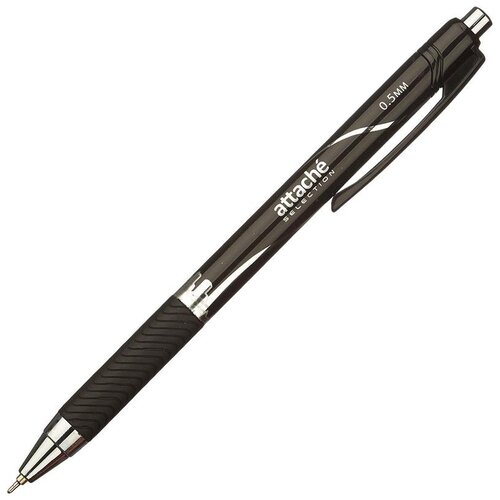 Attache Ручка шариковая Megaoffice, для левшей, 0.5 мм, 803425, черный цвет чернил, 1 шт.