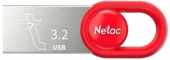Накопитель USB 3.2 128Гб Netac UM2 (NT03UM2N-128G-32RE), красный