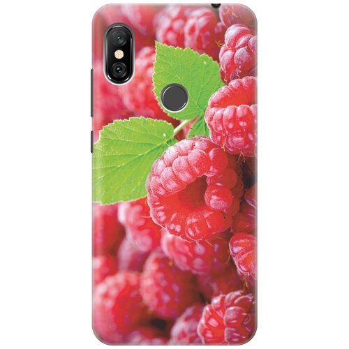 фото Gosso ультратонкий силиконовый чехол-накладка для xiaomi redmi note 6 pro с принтом "малинка"