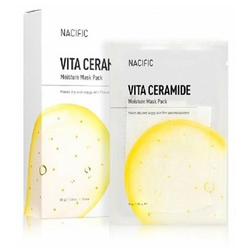 Nacific Vita Ceramide Moisture Mask Pack Увлажняющая маска с церамидами, 5шт.