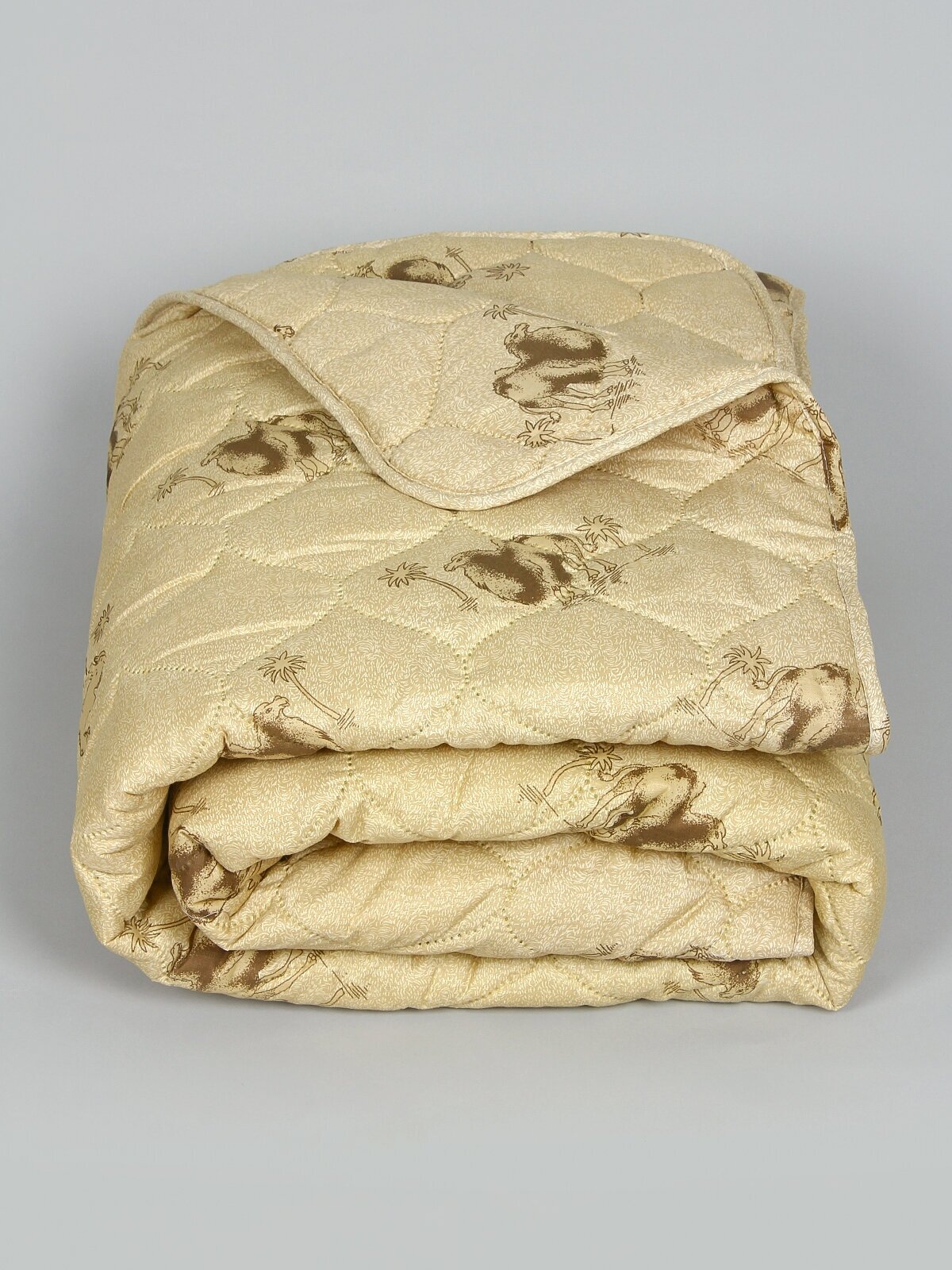 Одеяло "Верблюжья шерсть" полновесное, Евро размер, в полиэстере, плотность 300 г/м2 - фотография № 6