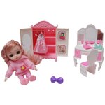 Игровой набор Кукла с пупсиком и мебелью с аксессуарами - изображение