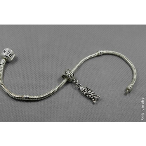 Handinsilver ( Посеребриручку ) Шарм-медальон Рыбка (1шт)