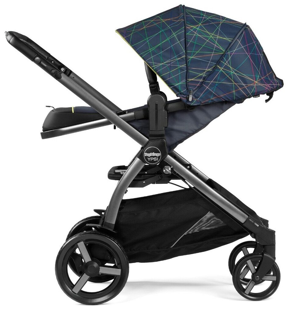Универсальная коляска Peg-Perego Ypsi Combo Amour, синий с серым (IPMS270000BA71) - фото №7