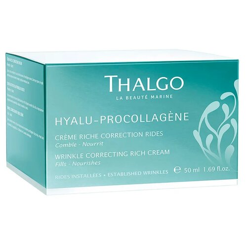 Купить Thalgo Hyalu-Procollagene Wrinkle Correcting Rich Cream Насыщенный крем для питания, разглаживания кожи лица, 50 мл