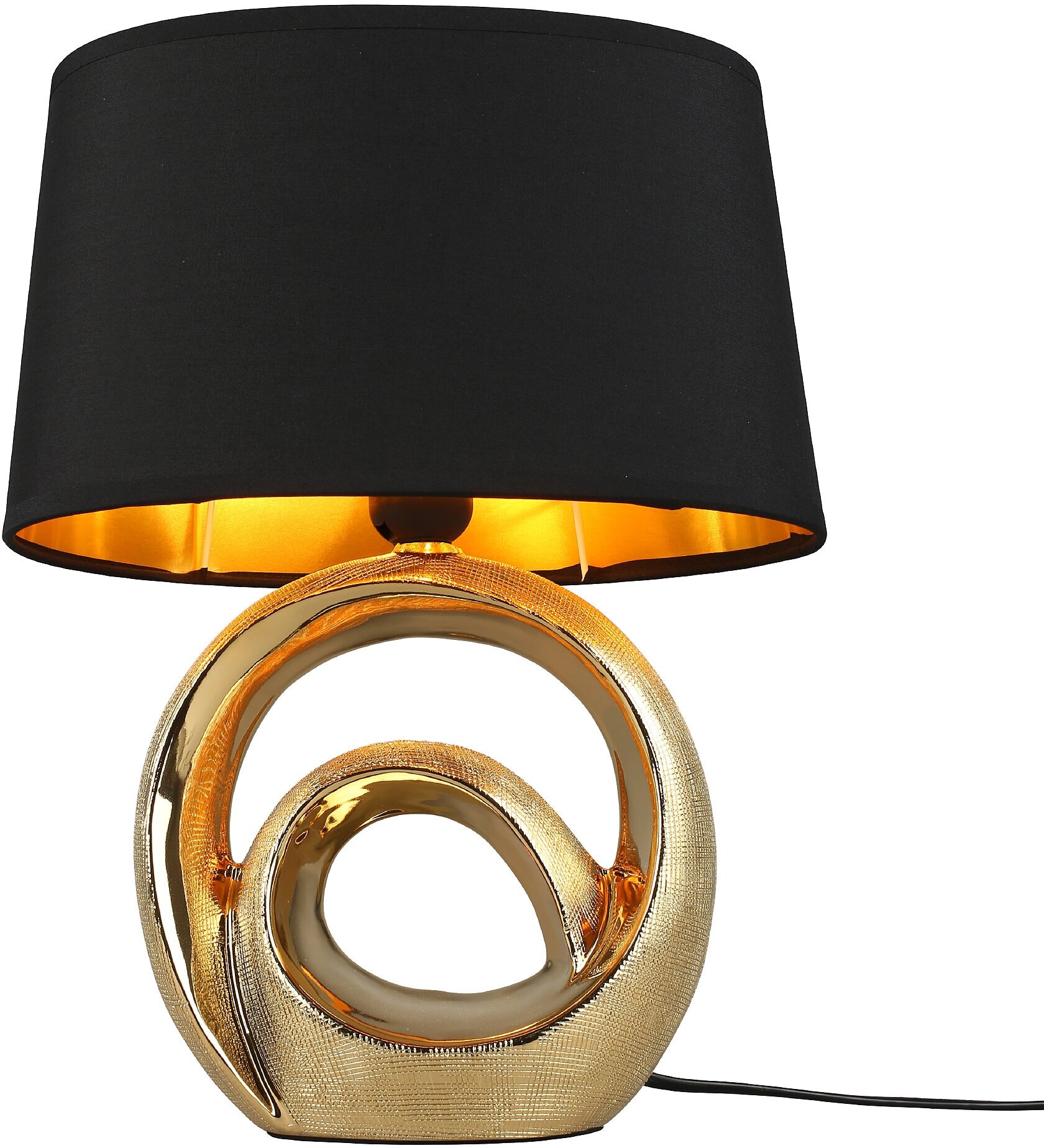 Настольная лампа Omnilux Padola OML-19314-01, E27, 60Вт, кол-во ламп:1шт, Черный