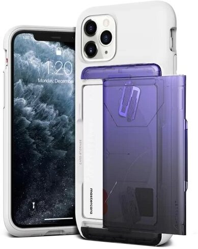 Чехол VRS Design Damda Glide Shield для iPhone 11 Pro White Purple - Black 907521