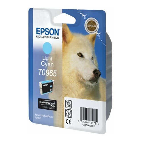 Картридж Epson C13T09654010, 865 стр, светло-голубой струйный картридж epson t5435 c13t543500 light cyan уценка