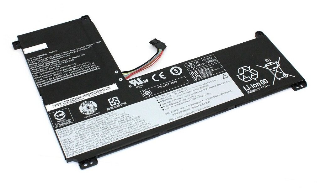 Аккумуляторная батарея для ноутбука Lenovo IdeaPad 1-11IGL05 (L19C2PF1) 7.5V 4270mAh
