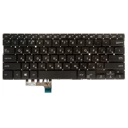Клавиатура для ноутбука Asus Zenbook 13 UX331UAL UX331 UX331U UX331UA UX331UN черная с подсветкой 1723₽