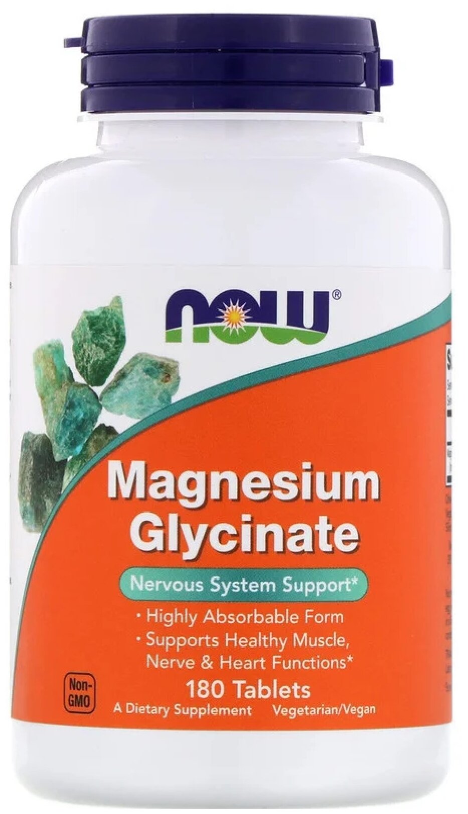 Таблетки NOW Magnesium Glycinate, 200 г, 180 шт.