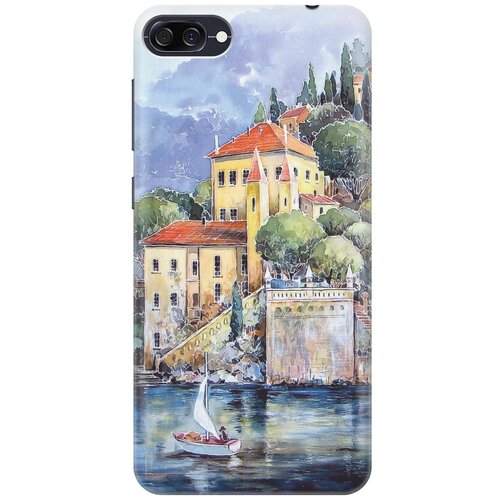 фото Cиликоновый чехол на asus zenfone 4 max (zc520kl) / асус зенфон 4 макс (зц520кл) с принтом "город у моря" gosso