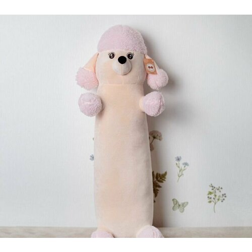 Мягкая игрушка подушка Пудель для девочек, розовая 65 см мягкая игрушка подушка собачка пудель 65 см
