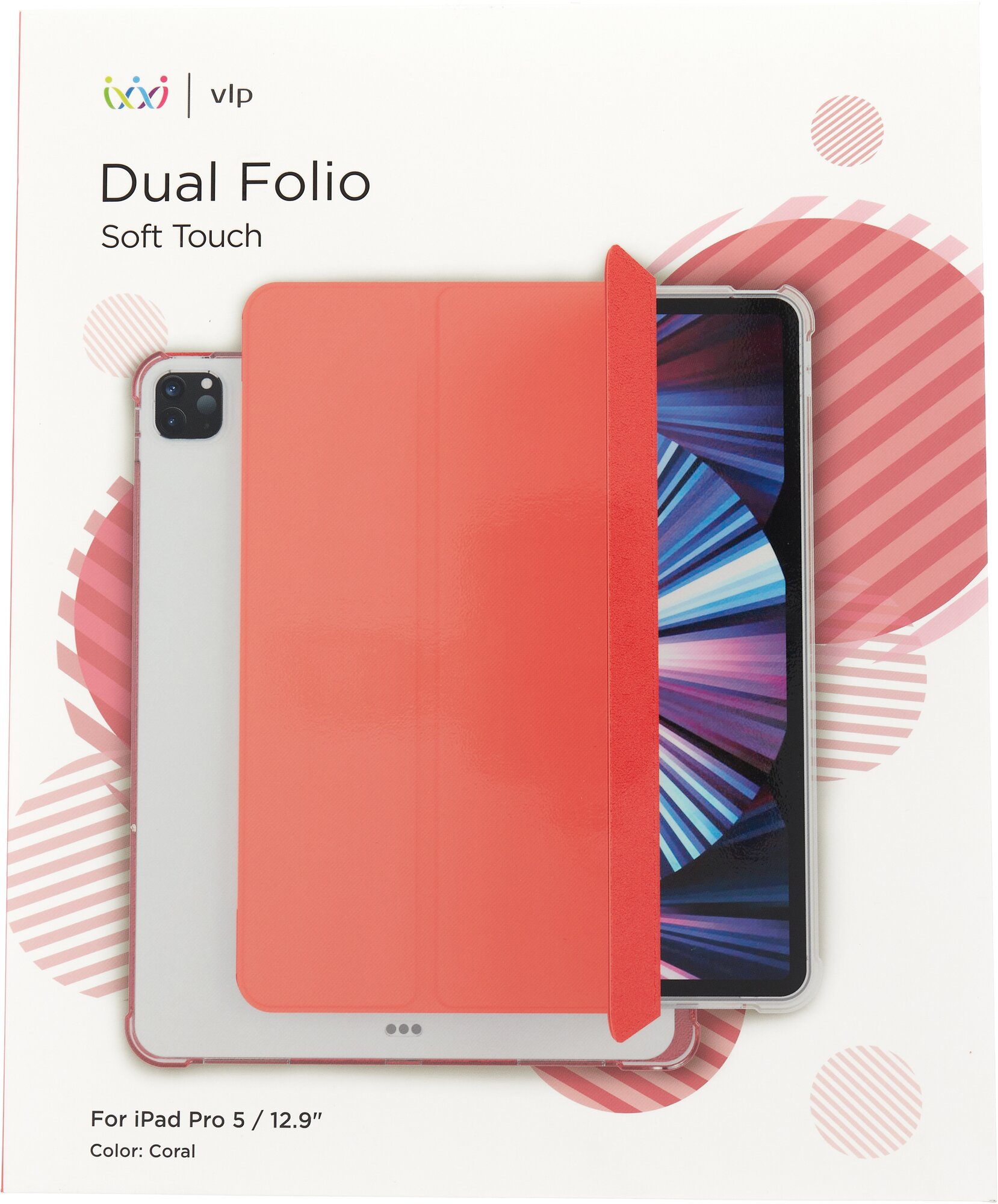 Чехол для планшета , для Apple iPad Pro 12.9" 2021, коралловый Noname - фото №4