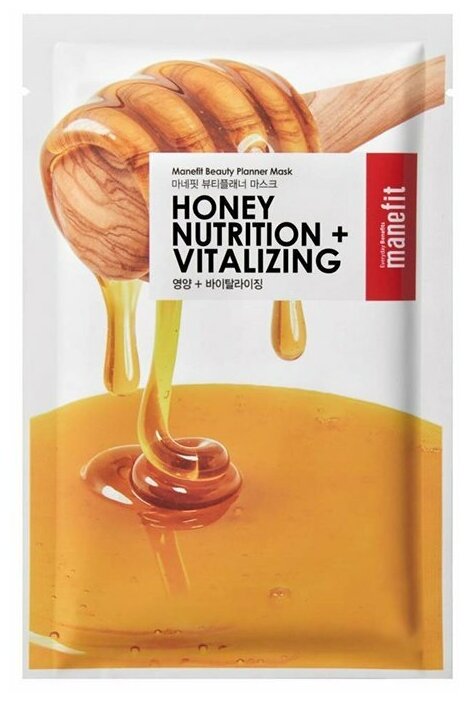 Manefit Honey Nutrition & Vitalizing Mask тканевая маска с медом