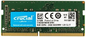 Лучшие Оперативная память Crucial DDR4 8 Гб 2400 МГц