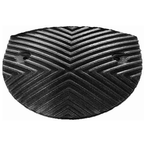 Искусственная дорожная неровность полимерно-песчаная концевой сегмент 350К 250х350х50 мм черный