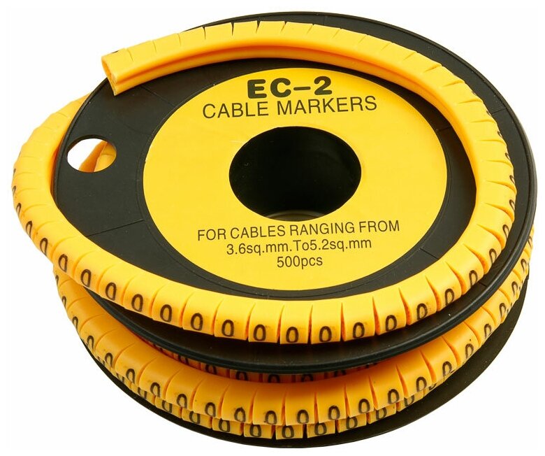 Cabeus EC-2-0 Маркер для кабеля д.7.4мм цифра 0