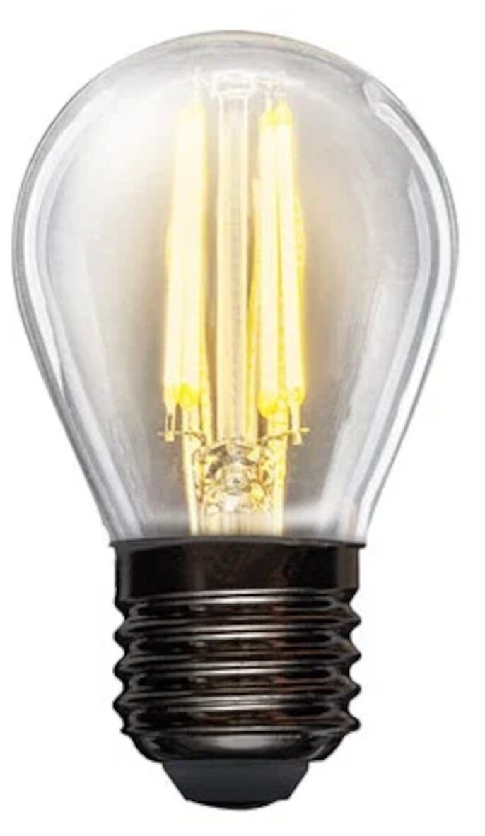 Филаментная лампа REXANT Шарик GL45 9.5 Вт 2700K E27 604-131 - фотография № 4