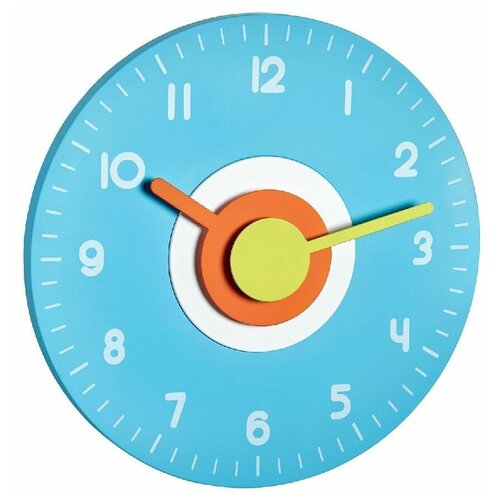 Настенные круглые, детские часы TFA 60.3015.06, цвет - бирюзовый