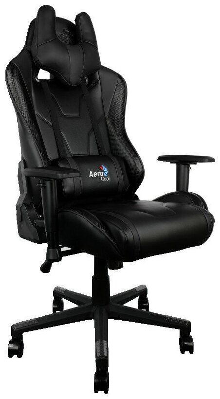 Кресло игровое Aerocool AC220 AIR-B черный сиденье черный ПВХ/полиуретан крестов.