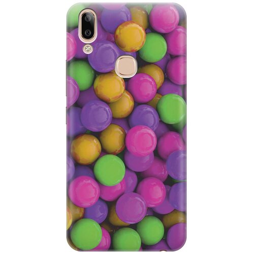 фото Gosso ультратонкий силиконовый чехол-накладка для vivo y85 / v9 с принтом "разноцветные драже"