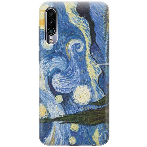 фото Cиликоновый чехол на meizu 16xs / мейзу 16 икс эс с принтом "звездная ночь" gosso