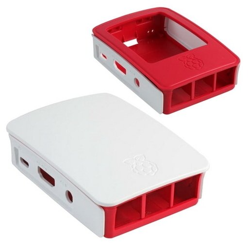 Raspberry Pi 3 Model B Official Case BULK, Red/White, для Raspberry Pi 3 Model B/B+ (909-8132) (4800