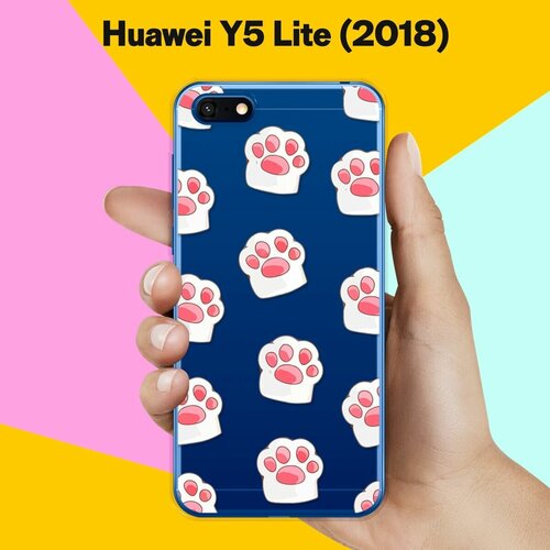 Силиконовый чехол Лапки на Huawei Y5 Lite (2018)