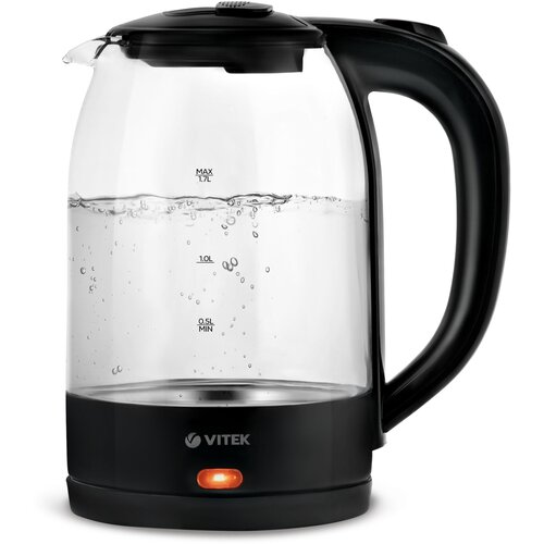 Чайник электрический 17Л 2200ВТ диск стекло VITEK 313000₽