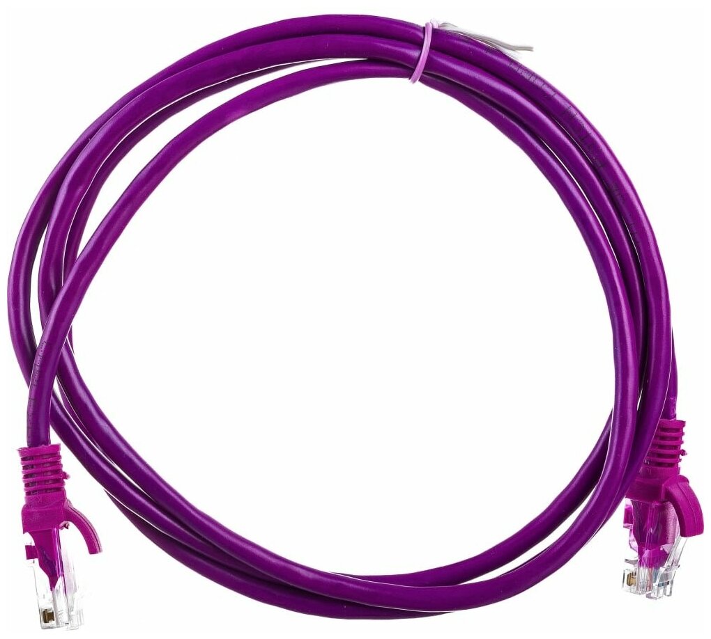 Патч-корд UTP Cablexpert PP12-1.5M/V RJ-45 (8P8C) кат.5e 1.5 м литой многожильный (фиолетовый)