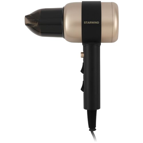 Фен Starwind SHD 7072 1800Вт черныйзолотистый 255000₽
