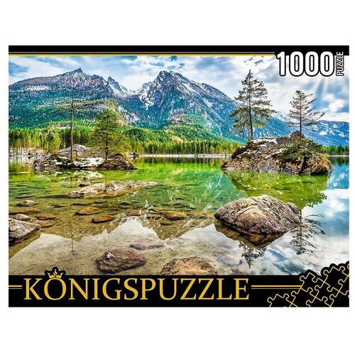 26. Konigspuzzle. Пазлы 1000 элементов. ГИK1000-0640 германия. Озеро хинтерзее