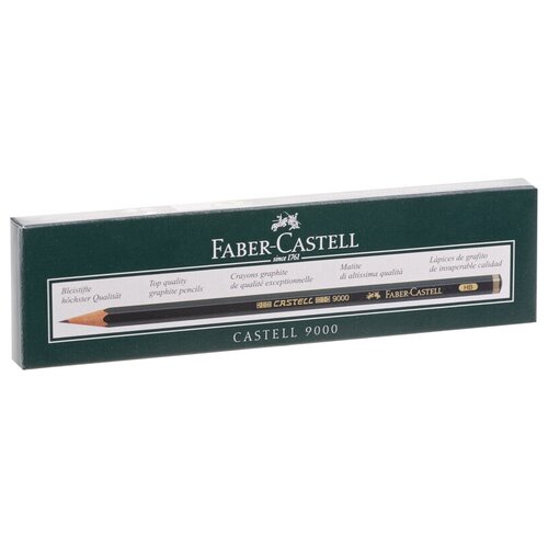 Купить Faber-Castell Набор чернографитных карандашей Castell 9000 HB 12 шт. (119000), Карандаши