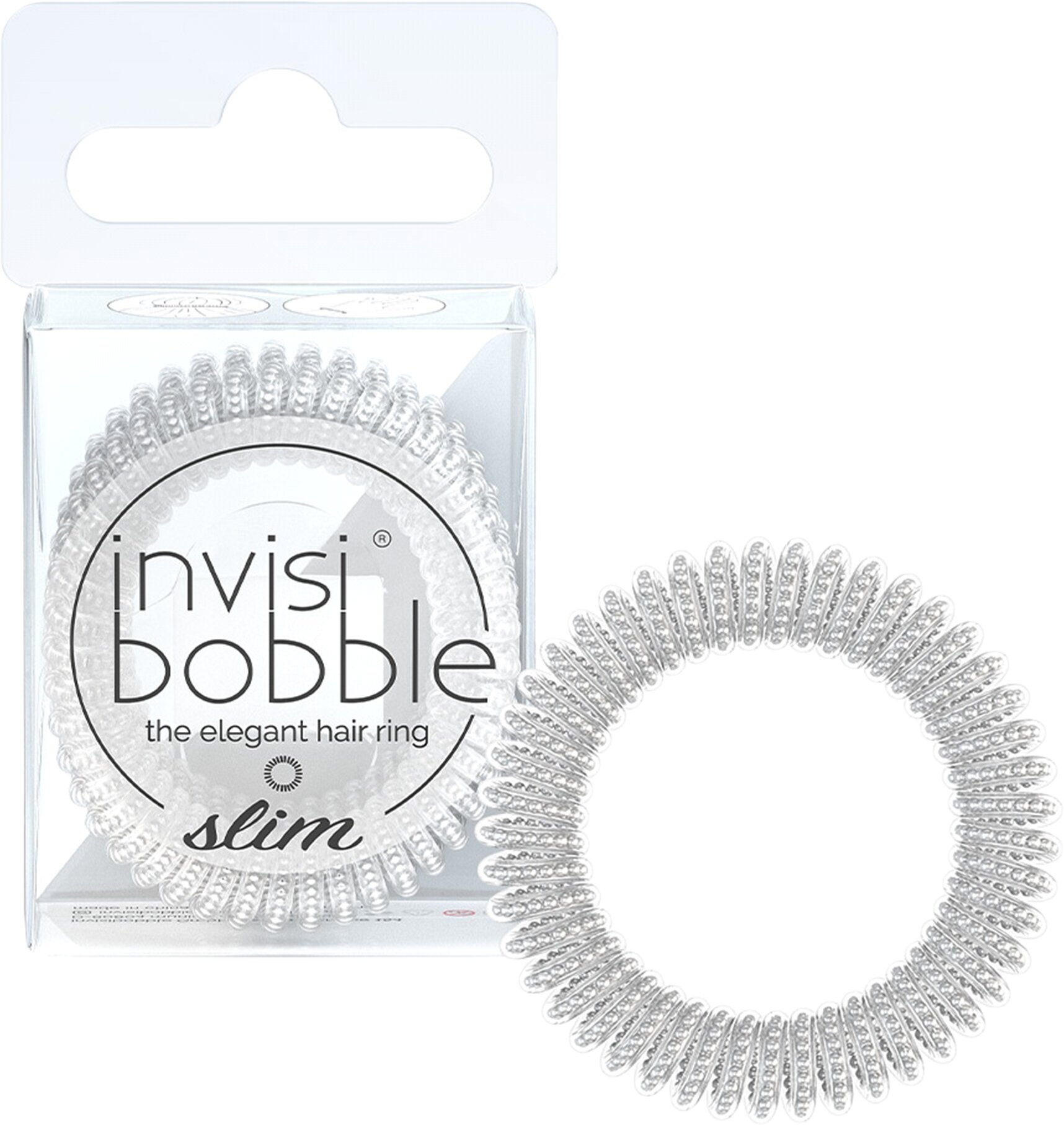 Invisibobble Резинки-пружинки для волос Slim Mother of Chrome 1 шт